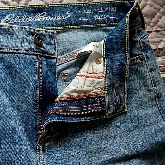 #14 Eddie Bauer Curvy High Rise Bootcut Jeans - Picture 6 of 10